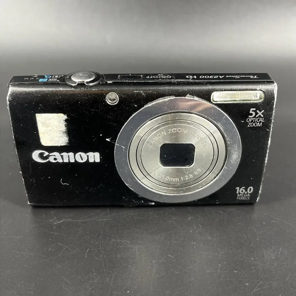 Canon PowerShot A2300 HD Digital Camera Black 16.0 Mega Pixels 5X PARTS ONLY